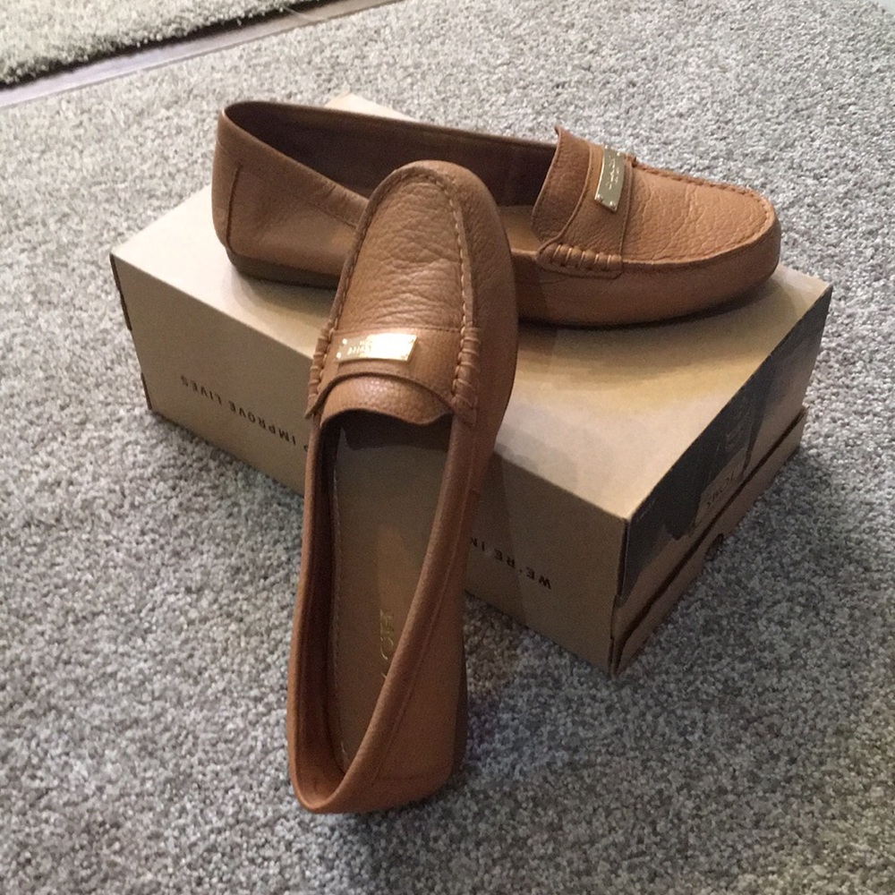 Coach leather flats